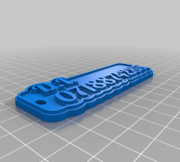 D.I. Tag or Keychain 3D model