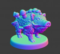 Spore Boar 3D model