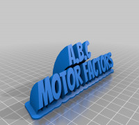 Abc logo 3D model