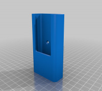 My Customized Parametric wall holder for remote control 3D model