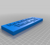 My Customized Sign with Backplate 3D model