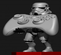 Stormtrooper SmartPhone Controller Holder 3D model