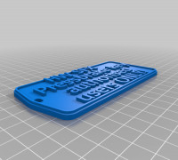 Pressbrake key tag 3D model