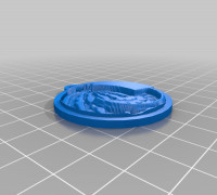 Watermelon Keychain Lithopane  3D model
