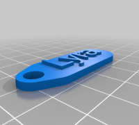 My Customized key chain - Lyra 3D model
