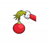 Grinch Hand Bauble 3D model