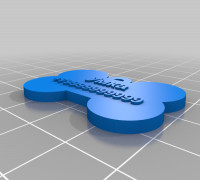 My Customized dog tag bone67 3D model