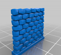 My Customized Stone Wall 3D model