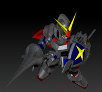SD Knight Gumdam 3D model