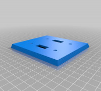 Light Switch Cover 2-Gang (Reduced Width) 3D model