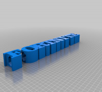 My Customized TEXT pencil holder 3D model