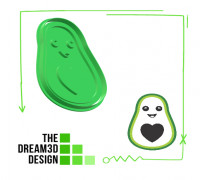 AVOCADO COOKIE CUTTER/ COOKIE CUTTER 3D model