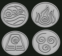 Avatar Coasters 3D model