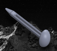 Simple Pry Bar 3D model