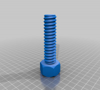 My Customized Bolt Threaded Rod Factory 3D model