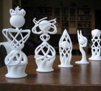 Zeycus' Abstract Chess Set 3D model