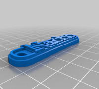 My Customized Multiline Tag or Keychain 3D model