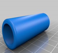 My Customized Straight Through Pipe Connector - Customizer 3D model