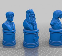 Harry Potter Chess Set 3D model