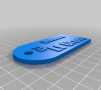 PLA Unknown Light Green Filament Sample Tag 3D model