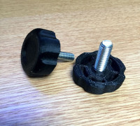 Leg Leveler w. embedded M8-bolt 3D model