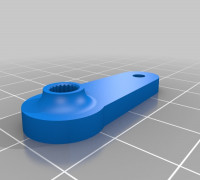 OpenRC Tractor Servo Horn 3D model