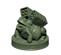 Missile Toad "Mistletoe" Ornament 3D model