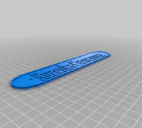 My Customized Customiseable Wall Sign 3D model