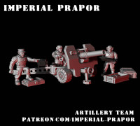 Artilery team 3D model