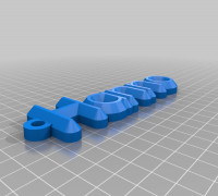 My Customized name keychain 3D model