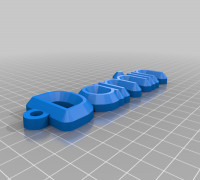 My Customized name keychain 3D model