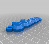 My Customized name keychain 3D model