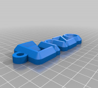  name keychain 3D model