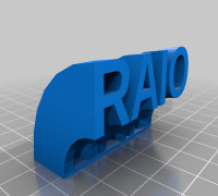 RAIO name plate 3D model