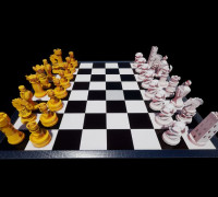 Chess set 3D model