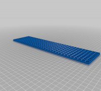 WS2812 Led Matrix Diffuser Grid - 8x32 Flexible PCB 3D model