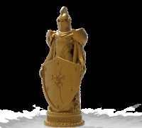 Knight Chess 3D model