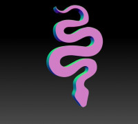 Snake 3D model