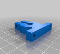 My Customized Parametric Angled Clamp Mount 3D model
