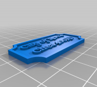 My Customized Nameplate 2 row 3D model