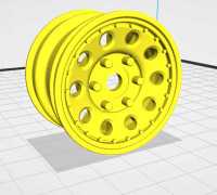 1.7  10 hole wheels 3D model