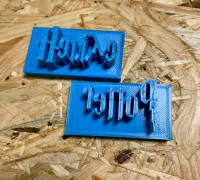 Harry Potter cookie cutter 3D model