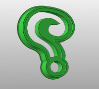 Riddler Cookie cutter dc batman 3D model