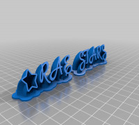 Raestars1 (text) 3D model