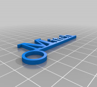 My Customized Name Tag - Keyring 3D model