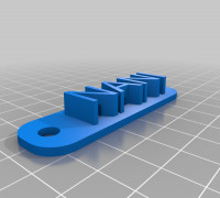 NANICustomized Keychain 3D model