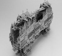 Mega city hellscape 2 3D model