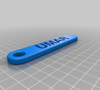 My Customized Personalized Key Chain - Double rounded_UMAR 3D model