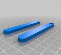 My Customized Parametric keychain with custom text 3D model