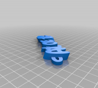 My Customized Text - Antonette 3D model